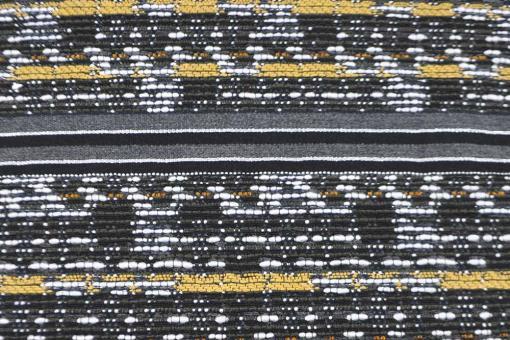 Jackenstoff Premium-Bouclé - Glitzerstreifen-Panel - 3,0 Meter