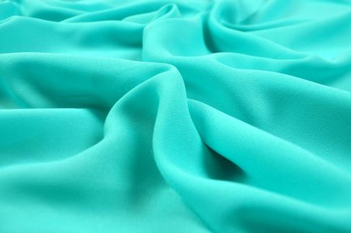 Blusen-Chiffon - Aqua - 1,0 Meter