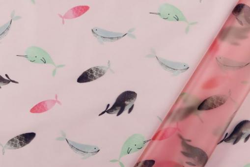 Duschvorhang-Meterware - Wale