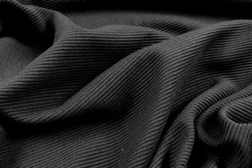 Rippjersey - Schwarz