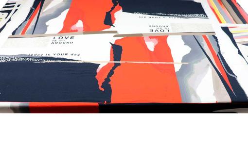 Panel-Modaljersey - Love is all around