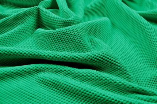 Piqué Stretch - Wiesengrün