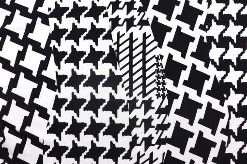 Viskosejersey - Pepita Big Mix