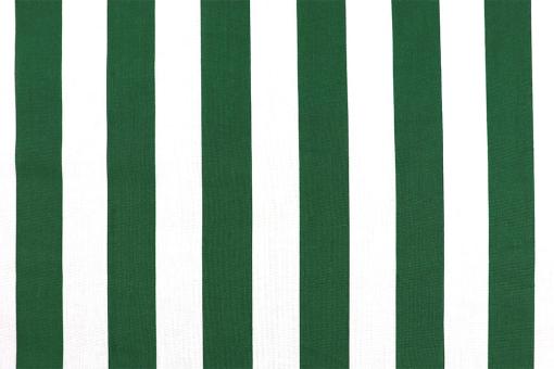 Baumwoll-Dekostoff - Blockstreifen - Tanne/Weiß