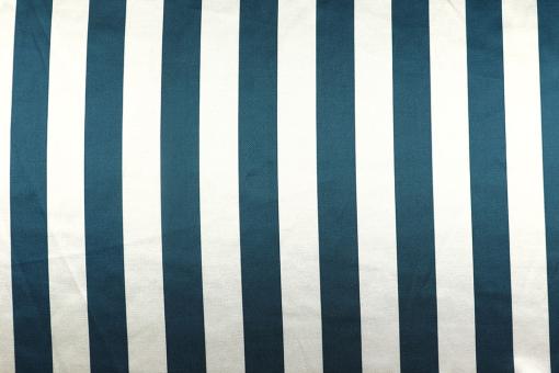 Satin - Streifen - Nachtblau/Weiß - 2,0 Meter