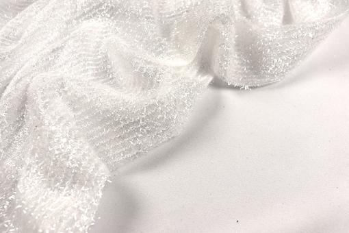 Lurex-Tüll - Glamour - Weiß