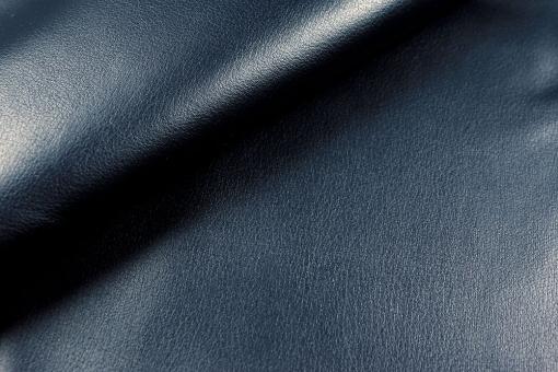 Nappaleder-Imitat glatt - Nachtblau