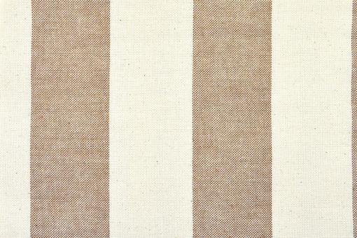 Segeltuch Nature - 280 cm - Blockstreifen - Braun