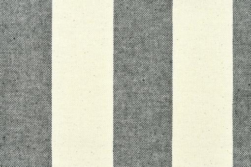 Segeltuch Nature - 280 cm - Blockstreifen - Schwarz