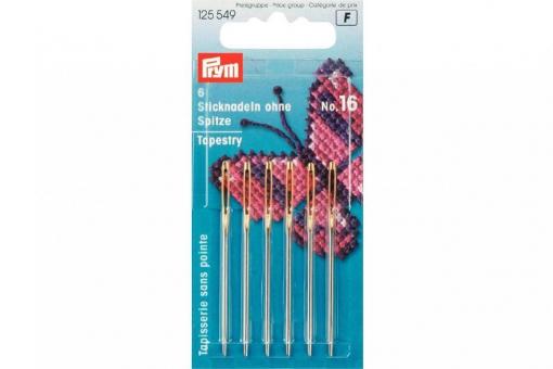 Sticknadeln ohne Sp. Prym ST 16 1,60 x 55 mm Silber/Gold