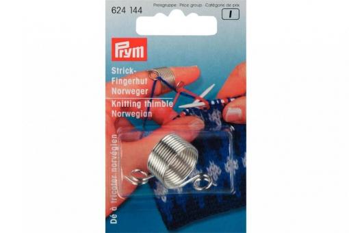 Strickfingerhut Prym Norweger Silber MET