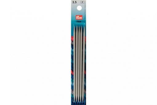 Strumpfstricknadeln Prym 15 cm - 3,5 mm Grau ALU