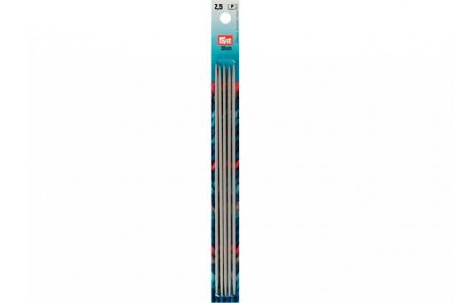 Strumpfstricknadeln Prym 20 cm - 2,5 mm Grau ALU