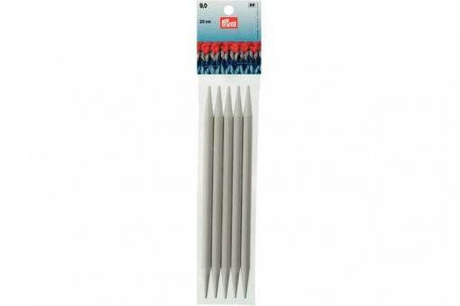 Strumpfstricknadeln Prym 20 cm - 9,0 mm Grau KST