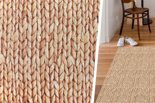 Teppichläufer-Meterware - Flecht-Optik