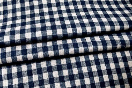 Vichy-Karo 5 mm - reine Baumwolle - Nachtblau