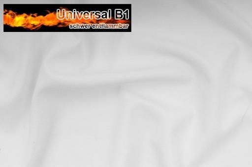 Universal Stoff - Trevira CS - 300 cm - permanent schwer entflammbar - Weiß - 1,0 Meter Weiß