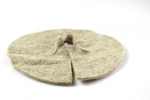 Baumscheibe - Schafschurwolle - Ø 60 cm -  Natur