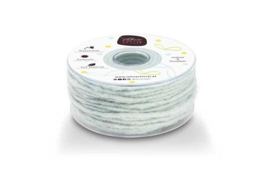 Wollkordel gefilzt - 5 mm - Jute Kern - 35 Meter Rolle