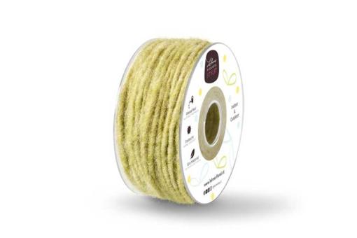 Wollkordel gefilzt - 5 mm - Jute Kern - 35 Meter Rolle