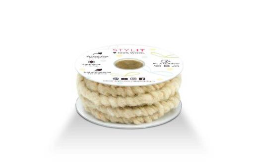 Wollkordel gefilzt - 10 mm - 7 Meter Rolle