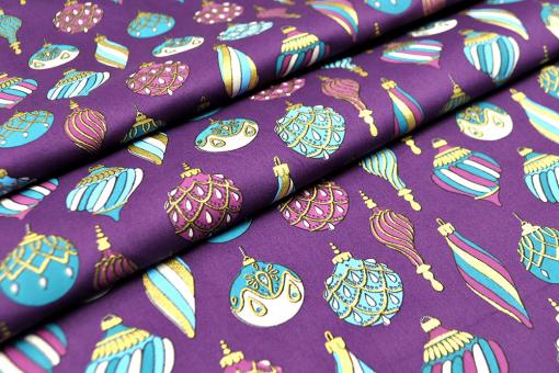 Glitzer-Weihnachtsstoff - Christmas Tree Ornaments