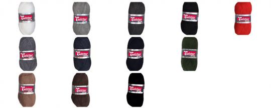 Twister Sockenwolle 100 g - uni