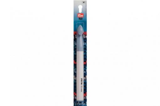 Woll-Häkelnadeln Prym 17 cm - 15,0 mm Grau - o. Griff KST