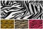 Farbtafel für den Satin Tierwelt - Zebra mit vier Farbvarianten
