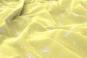 wärmender Polar Fleece Stoff mit Pusteblumen Samen in Vanille Gelb