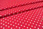 Patchwork-Stoff Léger - Big Dots - Rot/Weiß