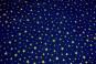 Lackfolie 130 cm - Sterne - Nachtblau/Gold - B-Ware