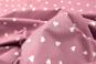 Baumwollstoff - Herzen - 295 cm - Dusty Pink