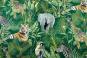 Dekostoff Digitaldruck - Dschungel-Tiere
