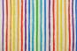 Dekostoff Leinenoptik - Rainbow Stripes