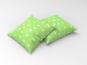 Beispielbild für ein Kissen mit dem Pusteblumen Motiv in Grün-Weiß