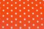 Patchwork-Stoff Léger - Big Stars - Orange/Weiß