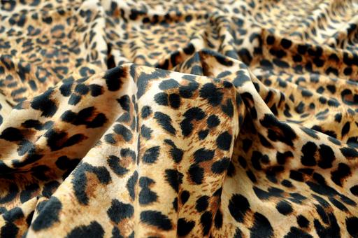 Leopard Microfaser-Samt -