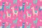 Wellness-Fleece - Alpacas allover Pink