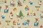 Baumwoll-Dekostoff Digital - Weihnacht bei den Tieren - Leinenoptik