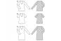 Burda Schnittmuster 6075 - Shirt/Kleid mit V-Ausschnitt