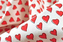 Dekostoffe Herzen