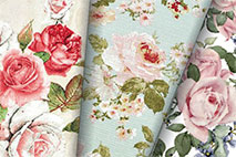 Dekostoffe Rosen