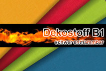 Dekostoffe Uni - schwer entflammbar