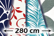 Outdoor - 280 cm Dekostoffe