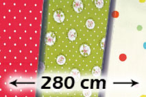 Punkte/Tupfen - 280 cm Dekostoffe