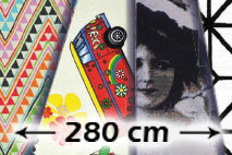 Retro - 280 cm Dekostoffe