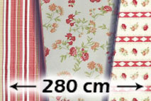 Landhaus - 280 cm Dekostoffe