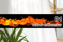 Gardinen transp. B1 schwer entfl.