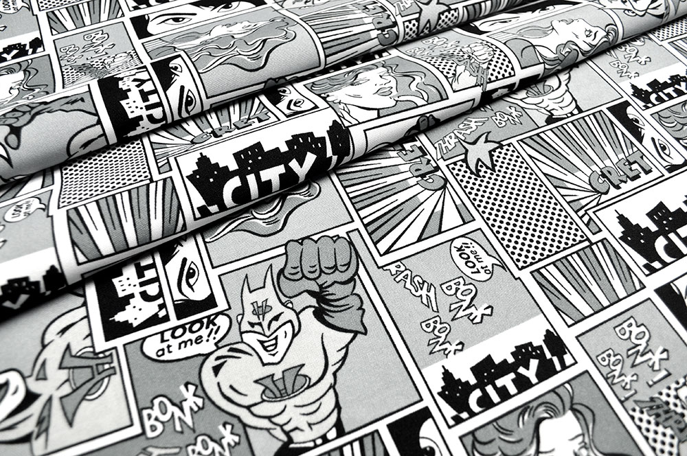 Universalstoff - Comic - Schwarz/Weiß 